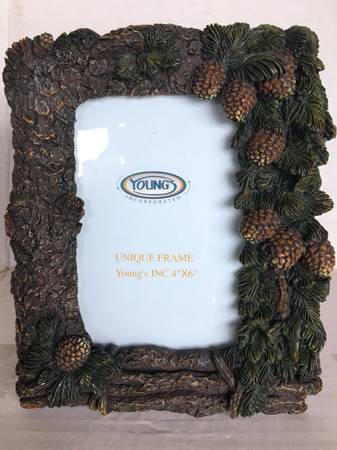 Two Rustic Picture Frames, Pine & Oak 4x6 Photo Frame 1