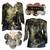 Y2k Multi Texture Whimsigoth Side Slit 3/4 Sleeve Tunic w/ Embroidered Collar 1 thumbnail