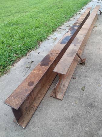 2x 8'+ Steel I-Beams 1