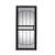 Gatehouse Geneva 36-in x 80-in Black Steel Recessed Mount Universal 1 thumbnail
