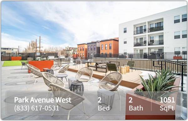 $1,891 / 2br - 1051ft2 - Delightful 2 bed / 2 bath in Denver. 1051 Sq Ft. Great value! (Denver)64143967919874121