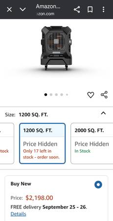 Portacool evaporative Apex 1200 NEW 1