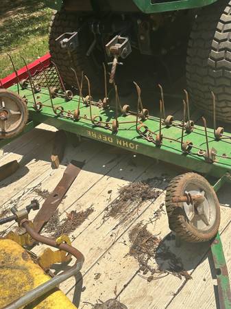 John deere dethatcher 1