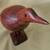 Vintage Mid Century Modern Solid Wood Carved Shore Bird (Side Wood Spa 1 thumbnail