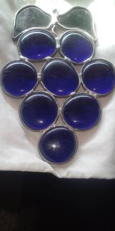 Grape Stained Glass Window Ornament 1