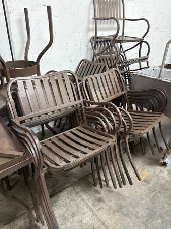 Outdoor Metal Restaurant Tables and Chairs - Nice! 1