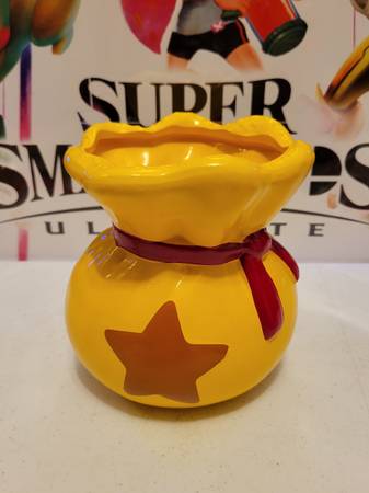 Animal Crossing Bell Bag Pen & Plant Pot 6” Planter Pala done 1