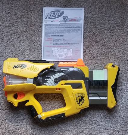 NERF N-STRIKE FIREFLY REV-8 Rotating Barrel Dart Blaster Gun 1