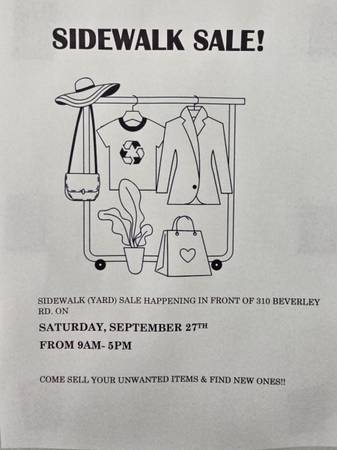 Building-wide Sidewalk Sale / Garage Sale 1