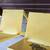 Two 2.5 ft tall yellow wooden chairs 2 thumbnail