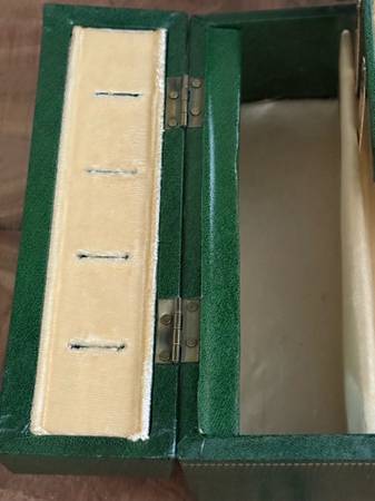 Vintage jewelry box with mirror and fold out velvet trays - $20 (Sherman)62960128779651122