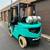 2016 Mitsubishi (1,500 Hours) 5,000 lb Propane Pneumatic Forklift Side 3 thumbnail