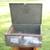 PRIMITIVE WOOD ANTIQUE TOOLBOX! Table! Orig paint/hardware! Solid! 8 thumbnail