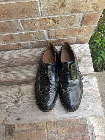 Black Leather Florshem men’s dress shoes size 11-$65 1