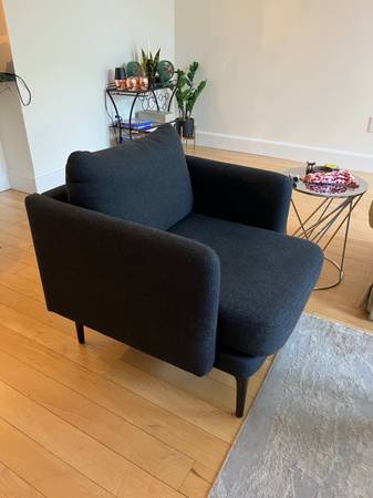 West Elm Andes side chair - Navy Blue - $200 - $200 (Norwalk)63471422752131123