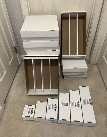 Baseball card storage boxes - empty 1