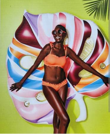 REDUCED!!! New Tropical Palm Leaf Pool Float 1