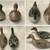 VINTAGE PAINTED CANVAS PINTAIL DRAKE DUCK DECOYS WITH GLASS EYES 2 thumbnail