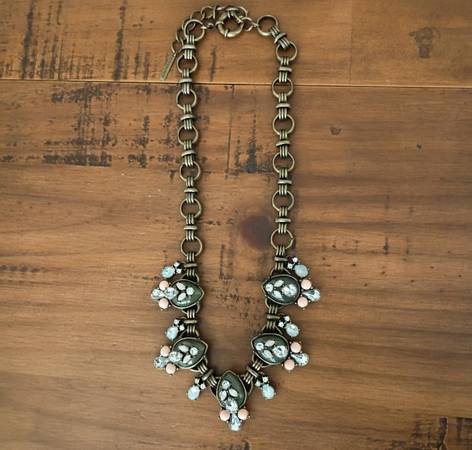 Mythologie Statement Necklace Featuring Vintage Bronze-Tone Metal 1