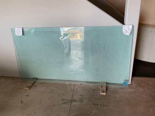 Large beveled Dining Table-Glass only 1