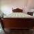 Solid wood full-size bed with a pillow-top mattress 7 thumbnail