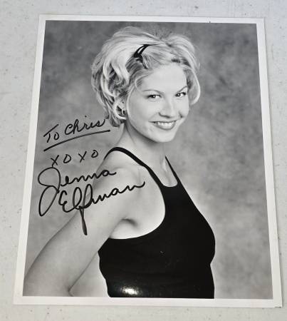Jenna Elfman Signed & Inscribed / Autographed Photo 1