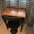 Antique Wood Schoolhouse Desk & Cast Iron Adjustable Base Chair 1 thumbnail