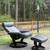 Ekornes Stressless Leather Swivel Recliner & Ottoman 2 thumbnail