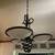 Black Wrought Iron 3 lamp frosted Glass Ceiling light 2 thumbnail