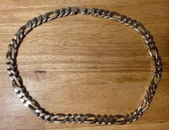 FIGARO Sterling Silver Heavy Chain 1