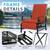 3 Pieces Outdoor Lounge Recliner Set, 2 Adjustable Metal Recliner Sofa 8 thumbnail
