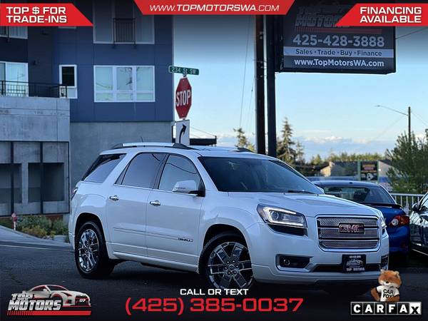 $166/mes - SUV GMC Acadia Denali AWD 2015 - $11.999 (23410 Highway 99, WA 98026)63498571772545121