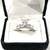 Brand new cubic zirconia, CZ diamonds set in a sterling silver wedding ring. Siz 1 thumbnail