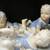 3 Babies Figurines.. Triplets In Blue Porcelain 1 thumbnail