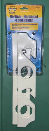 New Invincible Marine Boat Vertical Or Horizontal 4 Fishing Rod Rack - 4 Sets Av 1