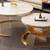 Nesting Coffee Tables - Marble Top, Gold Finish 3 thumbnail