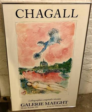 Marc Chagall 'Lithographies originales récentes',Galerie Maeght, Paris 1