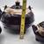 Vintage Redware Drip Glaze Teapot Creamer Sugar Set Wire Handle 10 thumbnail