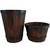 Rustic Wooden Buckets (Set of 2) 3 thumbnail