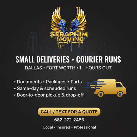 DELIVERY SERVICE — QUICK & AFFORDABLE 1