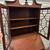 Vintage antique mahogany serpentine secretary desk dresser 9 thumbnail