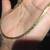 18 inches of 14K Yellow Gold Herringbone Necklace that goes around 7 thumbnail