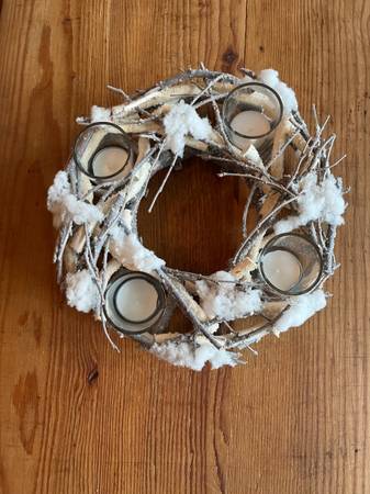 Rustic Candle Wreath 1