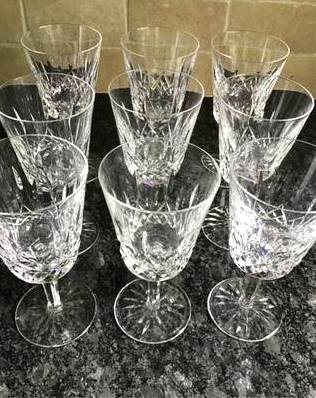 Waterford Lismore Water Goblets - (7 Available) 1
