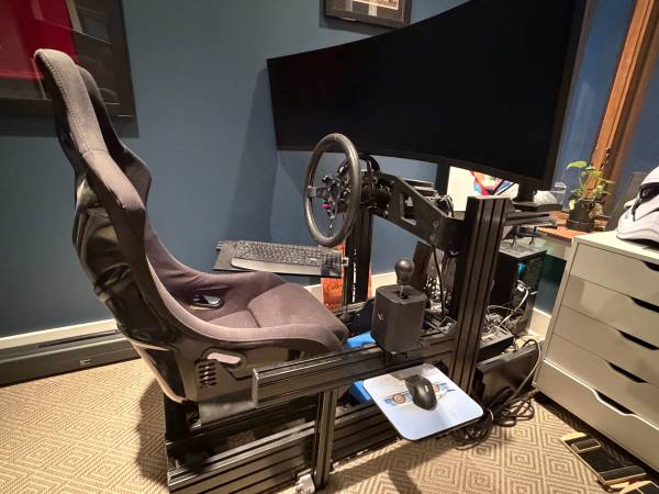 Complete Sim Racing Setup + PC + VR (Sim-Lab P1X, VRS 20Nm, HE Sprints 1