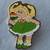 RARE Vintage 1983 Cabbage Patch Kids Doll Brooch Pin Green Dress 1 thumbnail