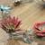 VINTAGE ALL METAL FLORAL / FLOWER WREATH 2 thumbnail