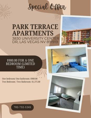 Park Terrace Apartments - One bedroom / $900.00 1