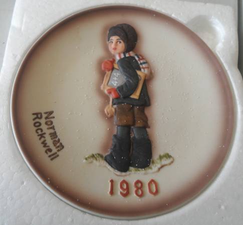 Norman Rockwell Collector Mini Plate (ox) 1