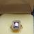 Vintage Natural Emerald Cut Iolite 14K Ring with Diamonds 15 thumbnail
